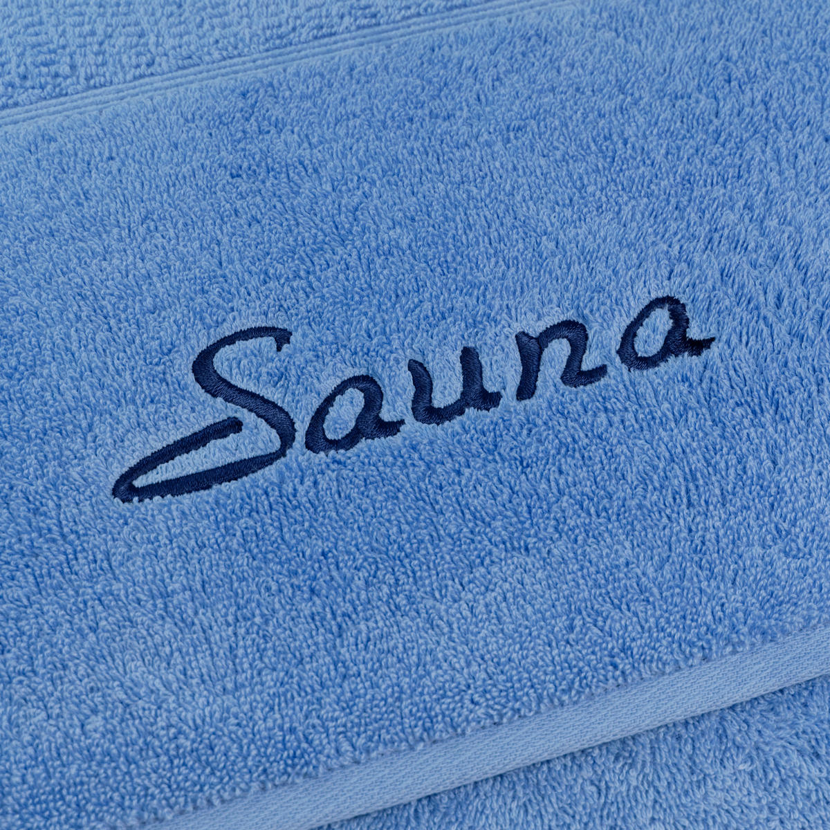 SAUNA SET PEARL 2-TLG - Hellblau, Textil (80/200cm) - Möve for Frottana