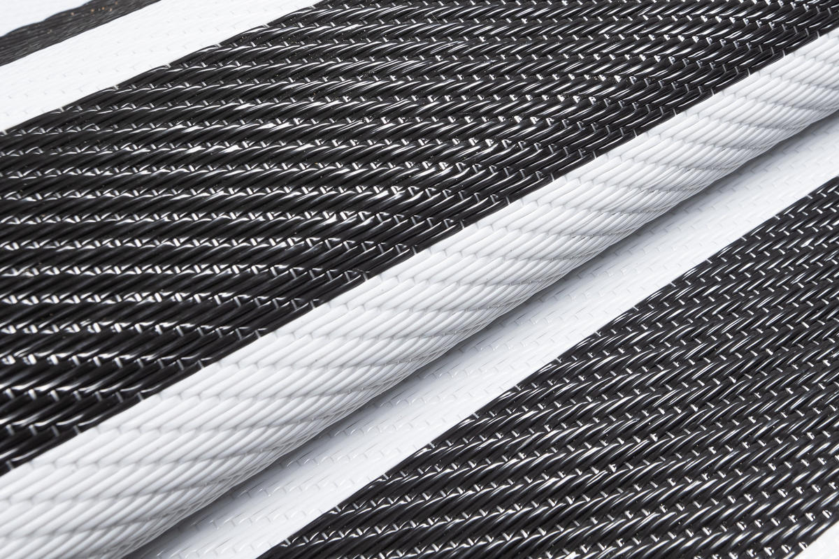 TEPPICH IBIZA Schwarz 90/150 cm - Schwarz, Kunststoff (90/150cm) - Tapiso