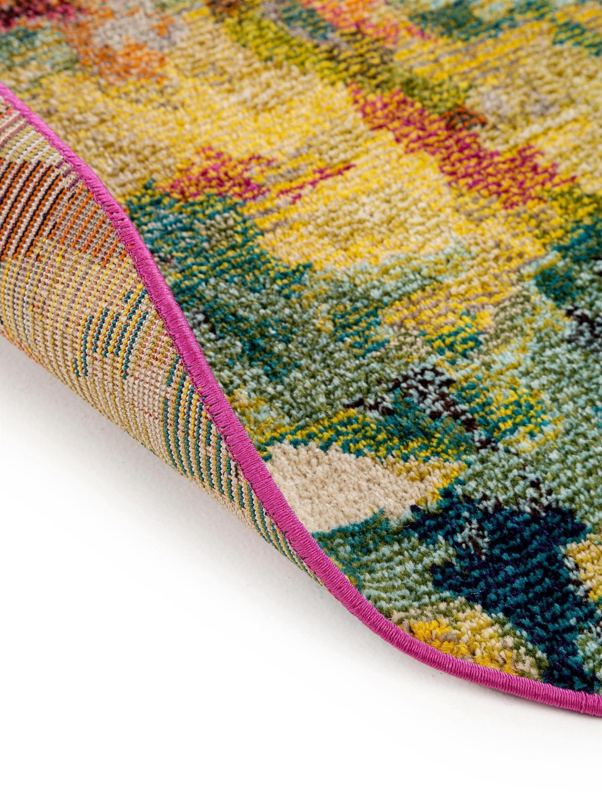 TEPPICH Casa Multicolor ø 120 cm rund - Multicolor, Textil (120/120cm) - benuta Nest