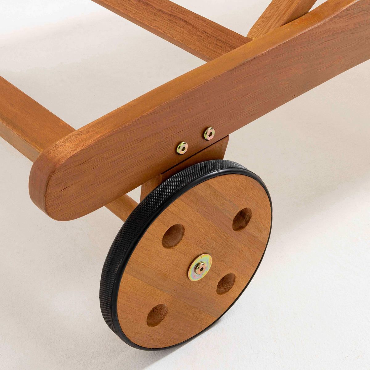 SONNENLIEGE 2-tlg., Salbeigrün - Grün, Holz (196/37/69cm) - Oviala