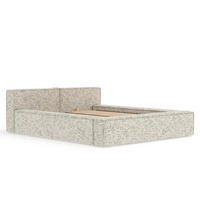 POLSTERBETT Voliera Beige 160/200 cm im Webstoff - Birkefarben/Beige, Holz/Holzwerkstoff (160/200cm) - Maison de Reve