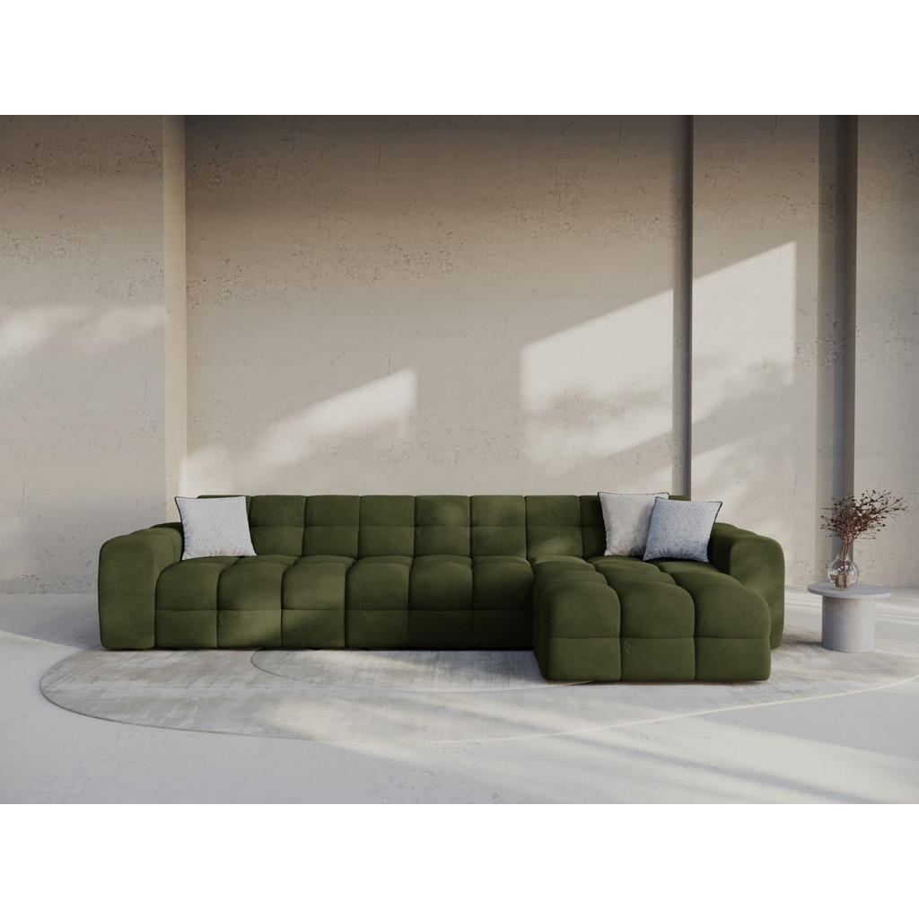 Thumbnail - Micadoni Ecksofa, Olivgrün, Textil, 5-Sitzer, L-Form, 357x173 cm, Hergestellt in Europa, Oeko-Tex®, Wohnzimmer, Sofas & ...