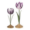 KERZENHALTER 2er-Set Tulpe s metal lilac - Flieder, Metall (7.5/21/7.5cm) - Pip Studio
