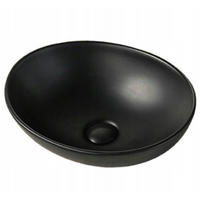 WASCHBECKEN, schwarz 41,5/33/15 cm - Schwarz, Keramik (41.5/15/33cm)