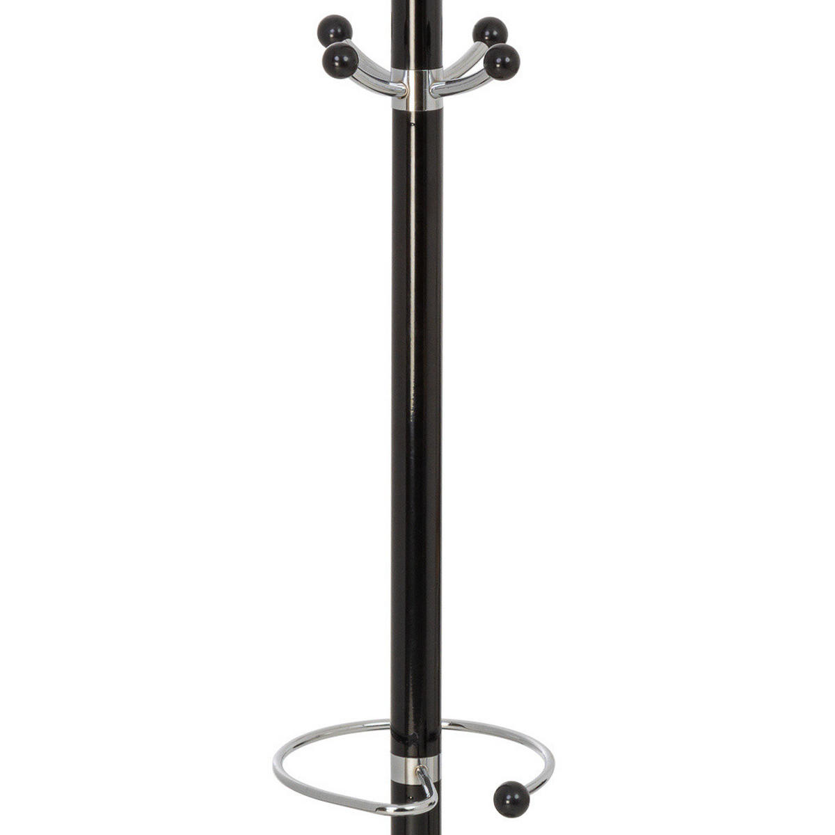 GARDEROBE aus metall 36x175cm - Schwarz, Metall (36/175/36cm) - Wanderlust