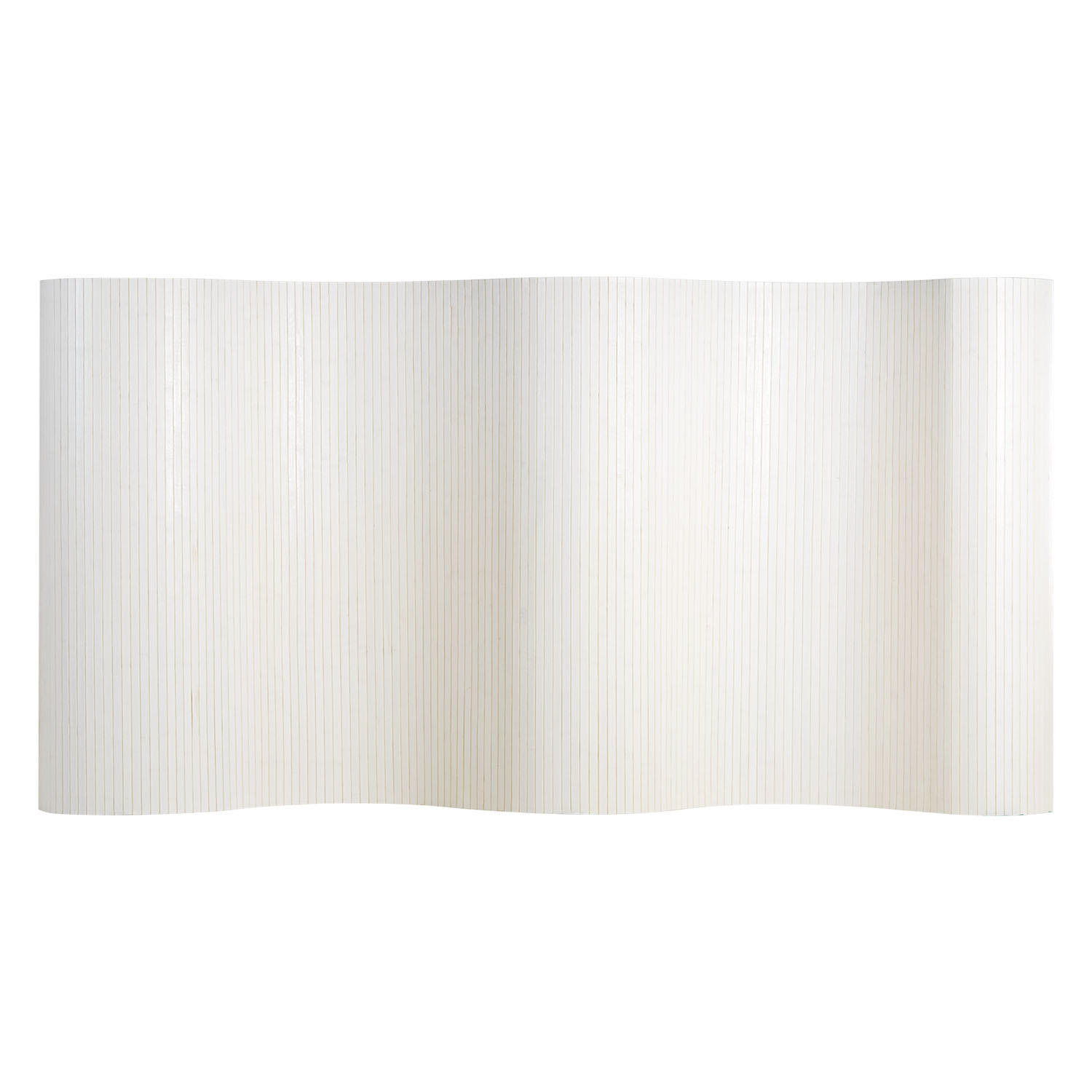 Homestyle4u Paravent Weiß 250x145x0.3 cm
