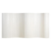 PARAVENT 250/145 cm Weiß Raumteiler Bambus - Weiß, Naturmaterialien (250/145/0.3cm) - Homestyle4u