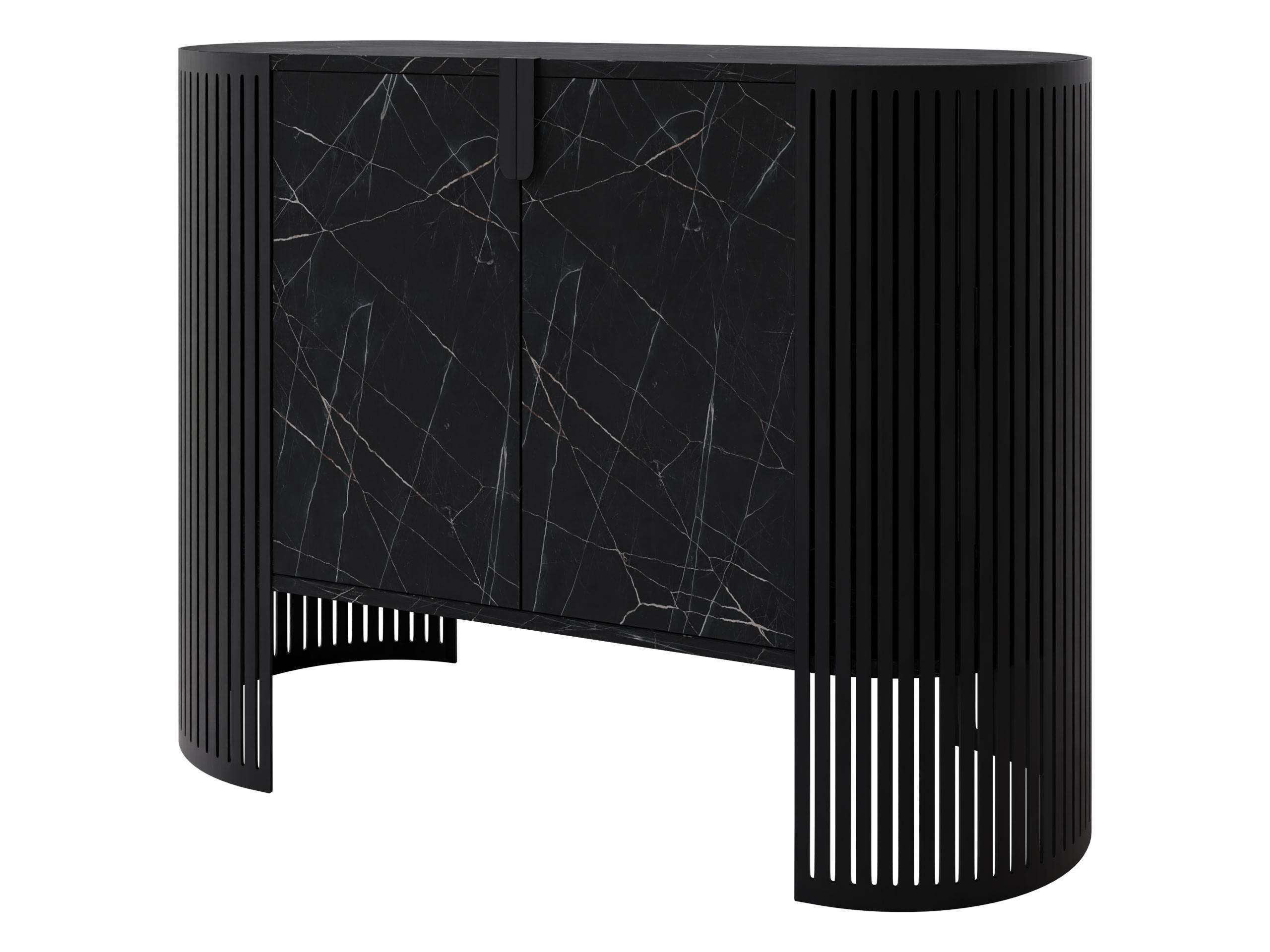 KOMMODE Fikoli - Schwarz, Holzwerkstoff/Metall (120/90/40cm) - MIRJAN24