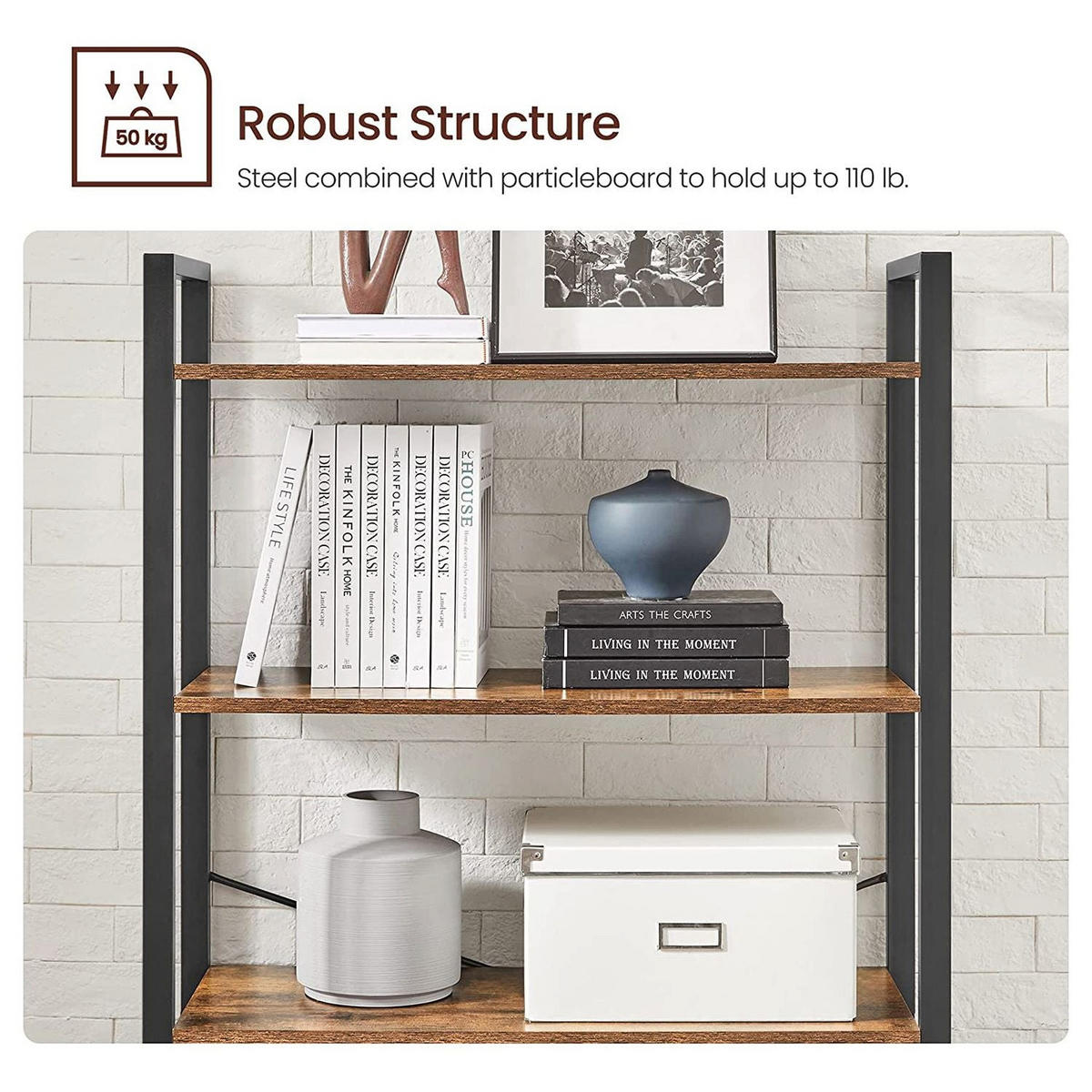 BÜCHERREGAL STANDREGAL - Braun, Holzwerkstoff (30/186/80cm) - Hansiro