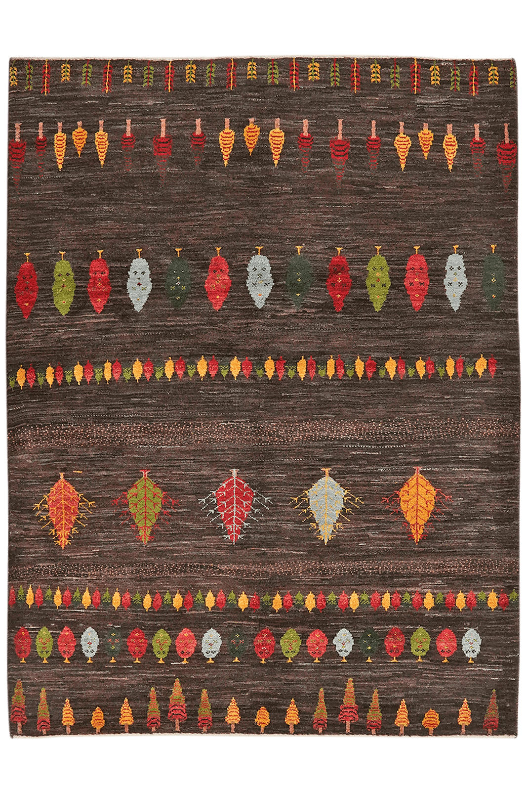 GABBEH-TEPPICH handgeknüpft Sonnat Braun 204/155 cm Schurwolle - Braun, Textil (155/204cm) - Looma