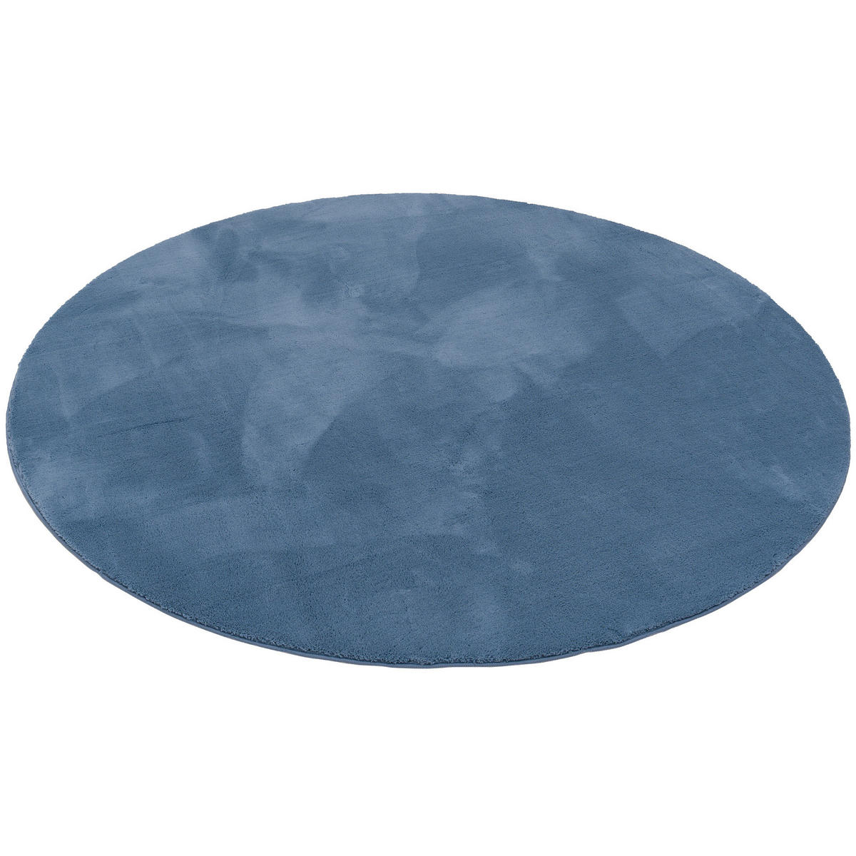 FELLTEPPICH SUPER SOFT PEARL RUND - Blau, Textil (160/160cm) - Pergamon