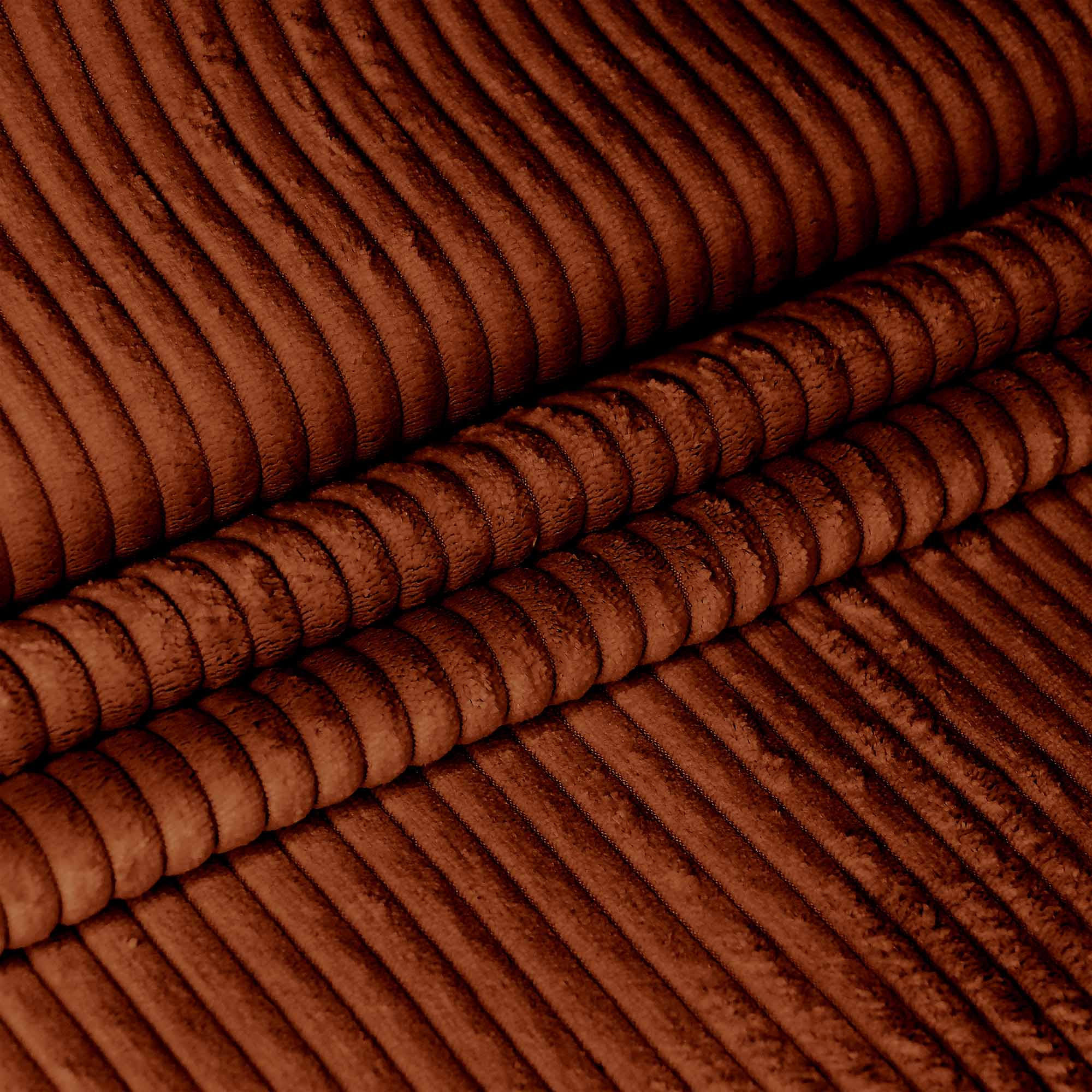 SITZSACK MIT FUßSTÜTZE Kordsamt 2-tlg Indian tan S - Rotbraun/Braun, Textil (70/105cm) - Dreamroots