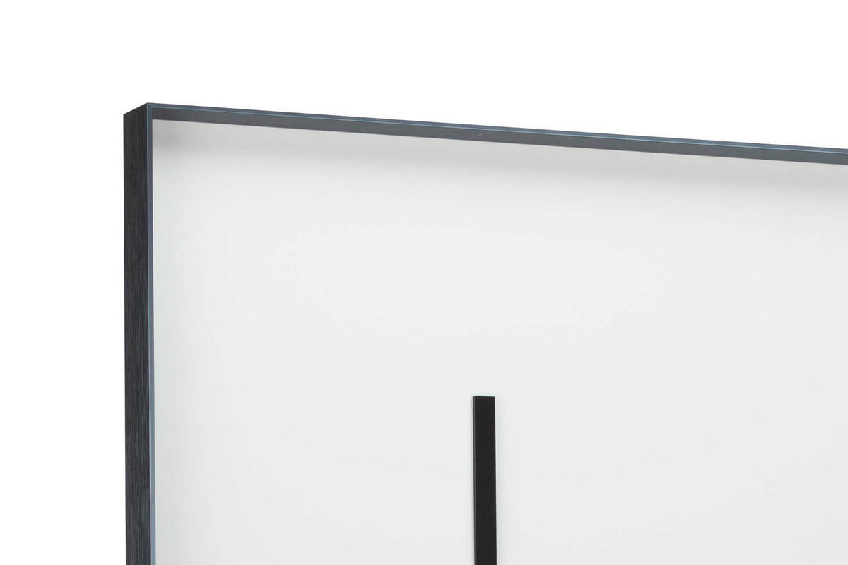 WANDBILD Rosa 50/70 cm - Pink/Schwarz, Glas (1.85/70cm) - KUNSTLOFT