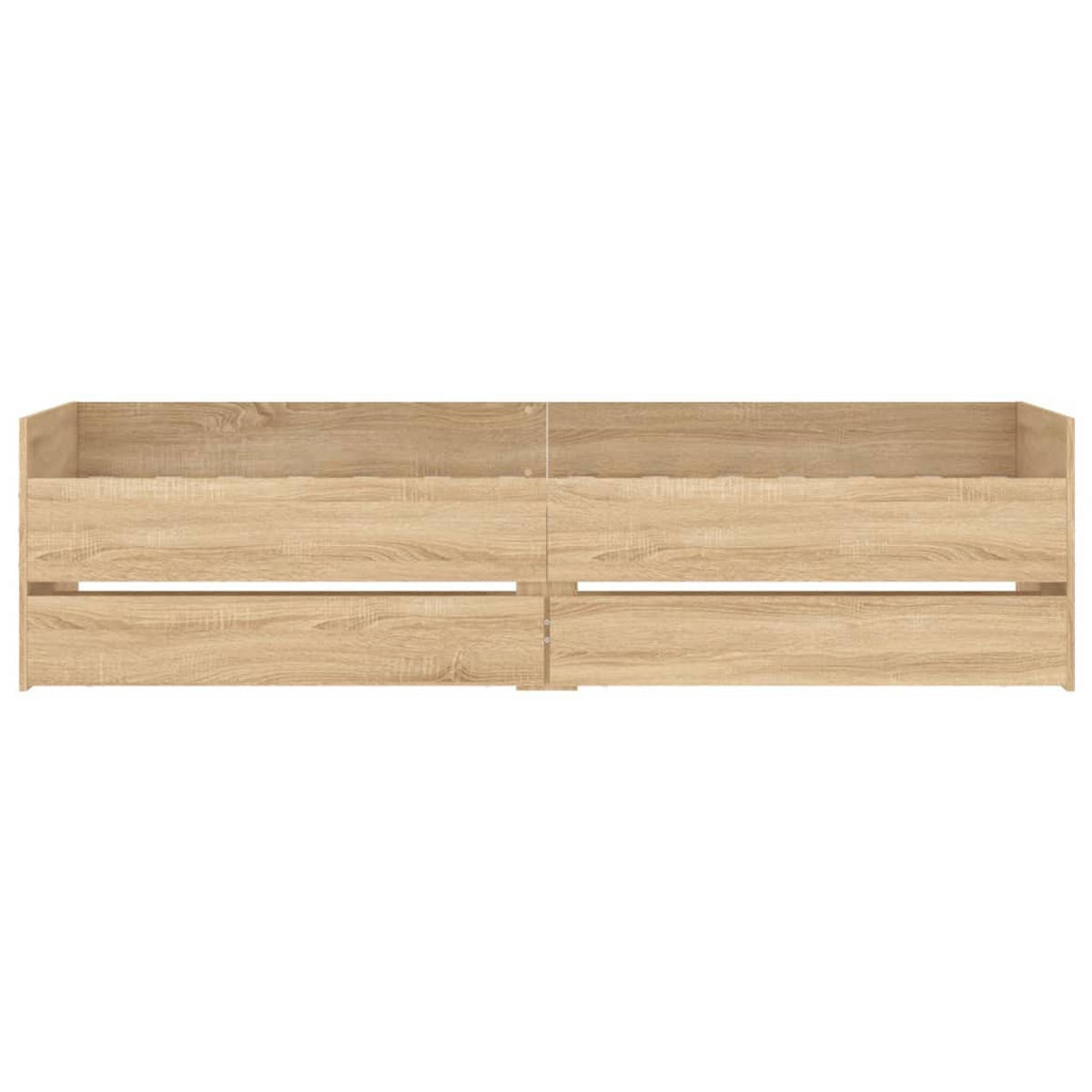 BETTGESTELL MIT SCHUBLADEN SONOMA-EICHE 90X200 CM - Sonoma Eiche, Holz - vidaXL