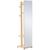 GARDEROBENSPIEGEL DE-17909 Hellholz - Naturfarben, Holzwerkstoff (44.5/170/40cm) - ComfortXL