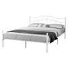 METALLBETT Florenz - Weiß, Metall (140/200cm) - [en.casa]