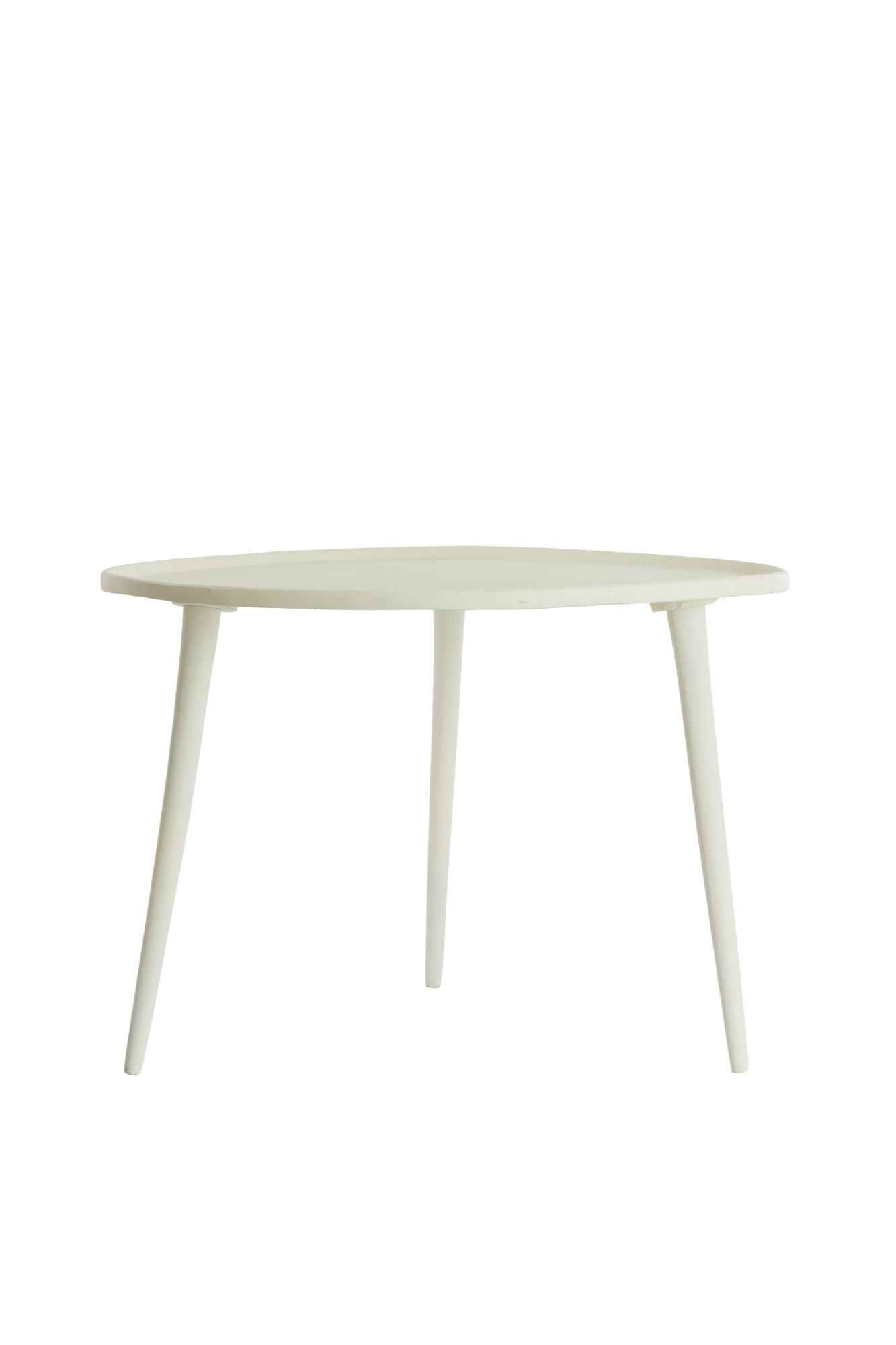 BEISTELLTISCH Babina Weiß Ø59/41 cm - Weiß, Metall (59/59/41cm) - Light & Living
