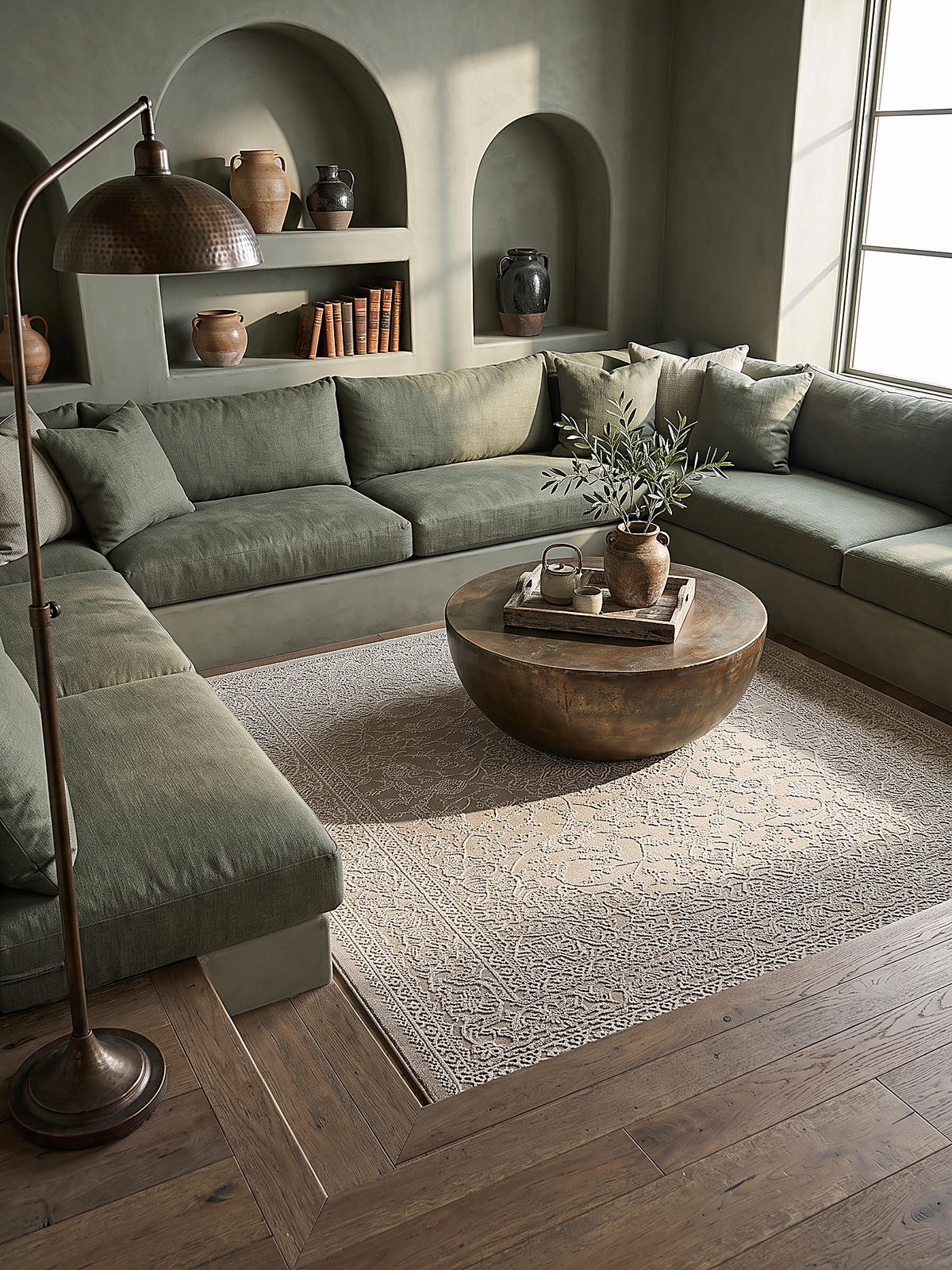 KURZFLORTEPPICH Uni KASOS Polyester Beige 200 x 290 cm - Beige, Textil (200/290cm) - KADIMA DESIGN