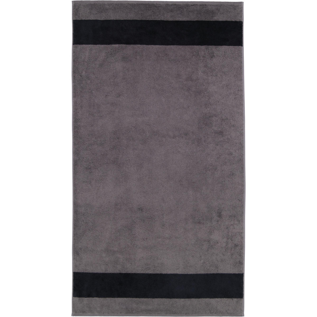 HANDTÜCHER LUXURY DOUBLE 2560 GRAPHITE - 79 - Grau, Textil (80/150cm) - Zöllner
