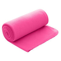 FLEECEDECKE pink 130/160 cm Kettelrand Anti-Pilling - Pink, Textil (130/160cm) - wometo