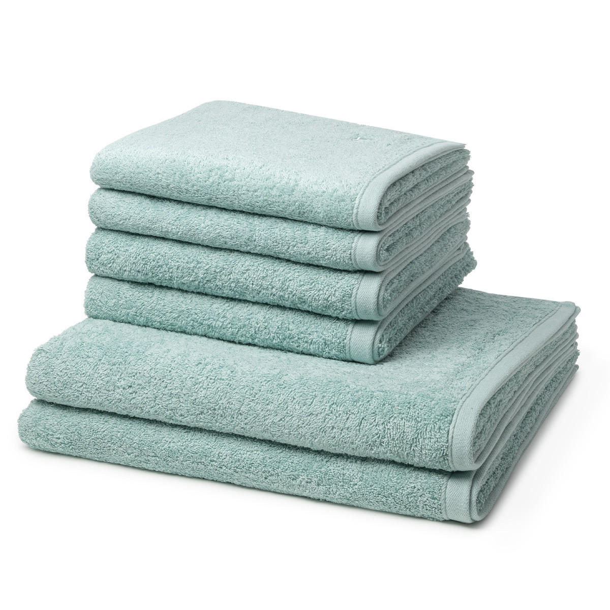FROTTIERSET Vita 6-teilig - Grün, Textil (50/100cm) - Ross