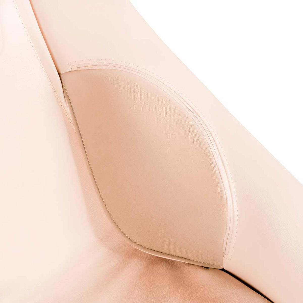 MASSAGESESSEL ATTIVA - Farbe: Beige - Beige, Leder (65.5/112/100cm) - Home Deluxe