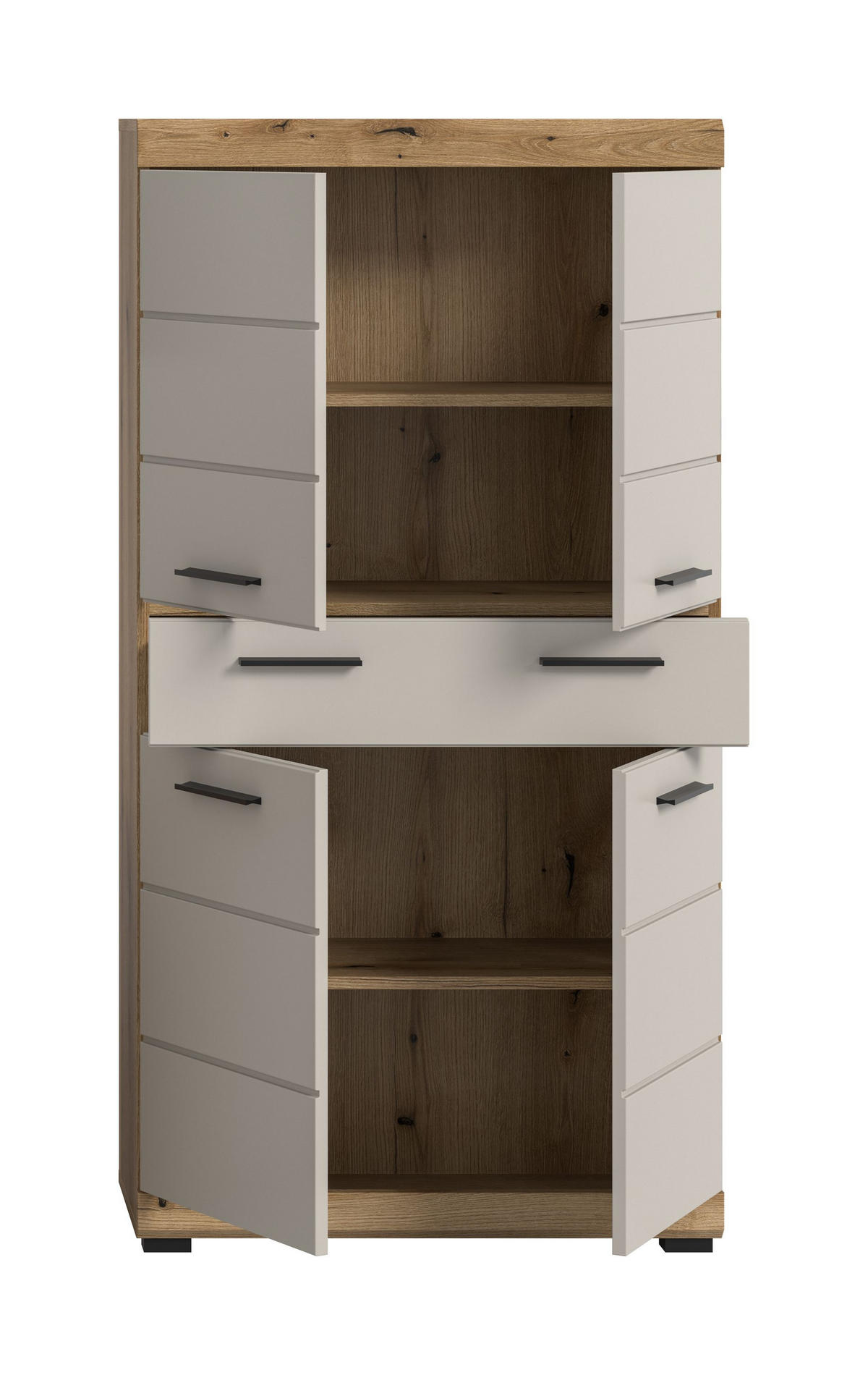 MIDISCHRANK SCOUT (B/H/T: ca. 74/141/31 cm) in Evoak Oak Nachbildung/- - Eichefarben, Holz (74/141/31cm)