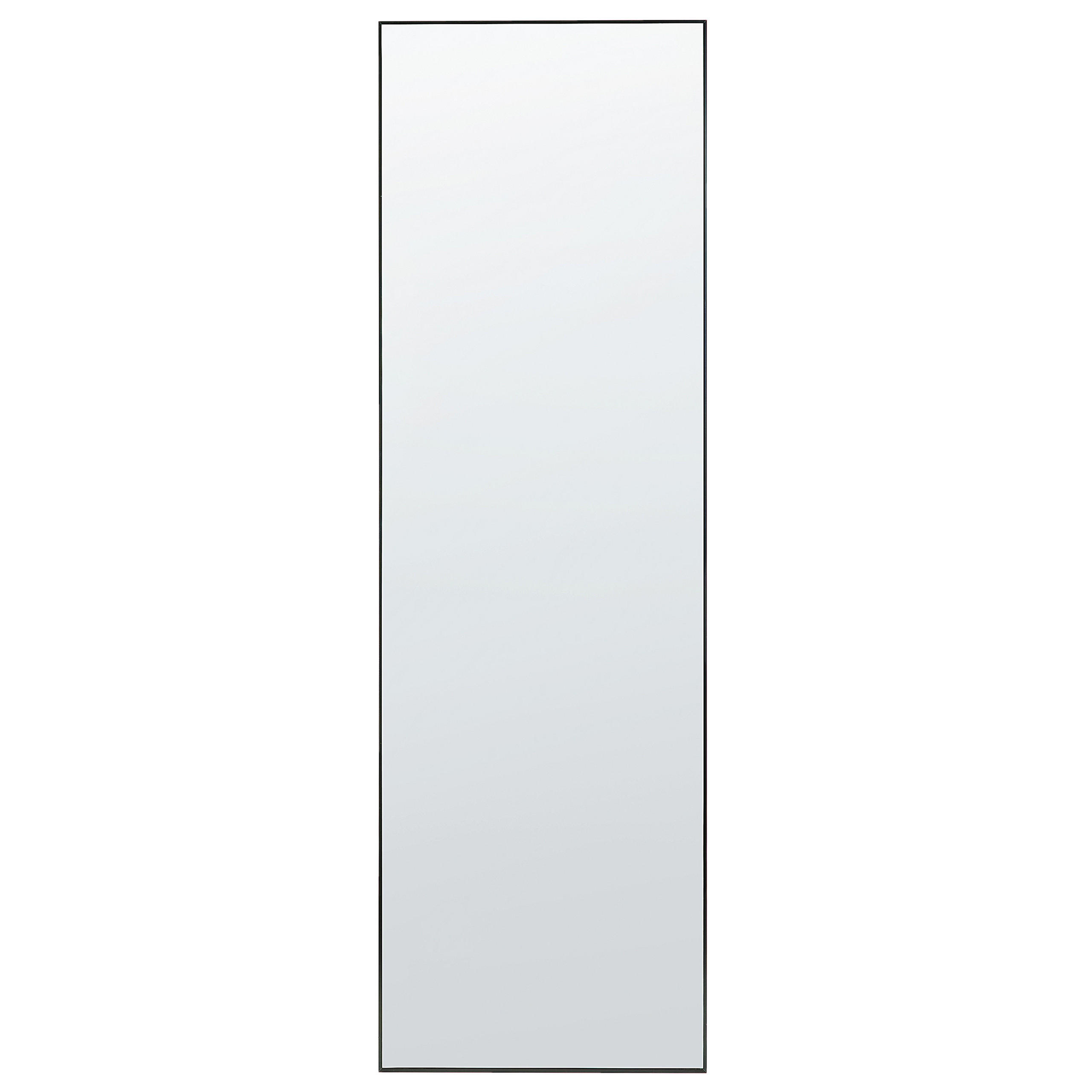 STEHSPIEGEL schwarz rechteckig 50/156 cm Beauvais - Schwarz, Metall (7/156/50cm) - Beliani