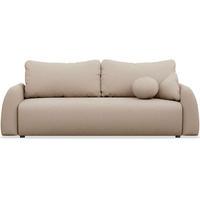 3-SITZER SOFA Nubelle Beige Chenille-Bezug, wasserabweisend - Beige/Schwarz, Kunststoff/Textil (244/85/93cm) - Selsey