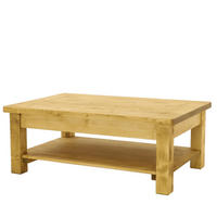 COUCHTISCH aus Massivholz VINTAGE - Honig, Holz (80/120/46cm) - Seart