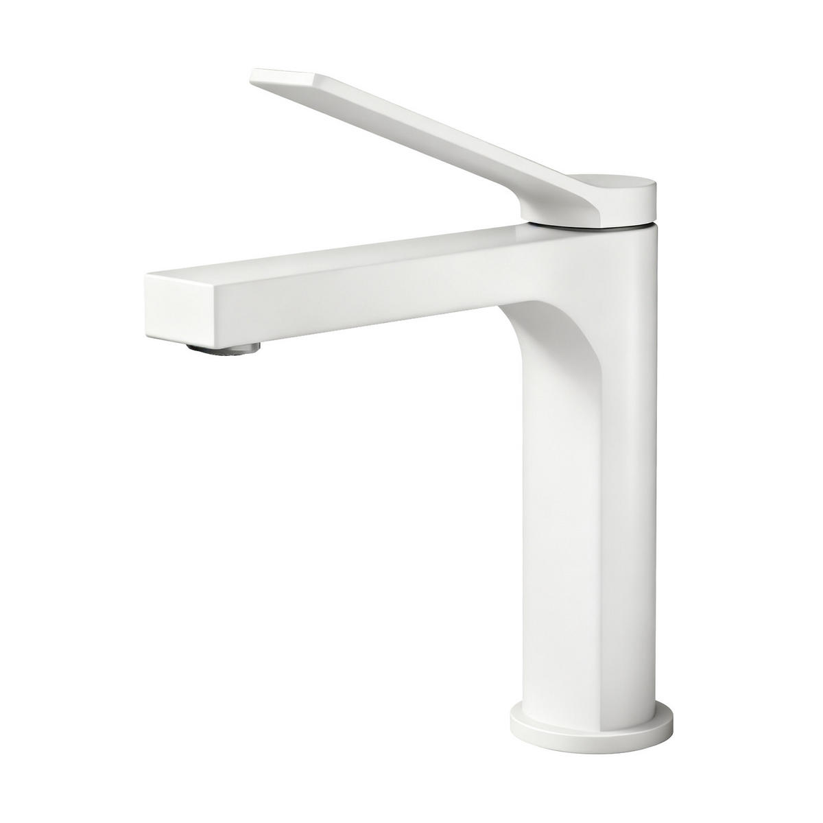 WASCHTISCHARMATUR mit Spulen-Zertifiziertem Filterelement Weiß Matt - Weiß, Metall (17.3/4.6/19.5cm) - EMKE