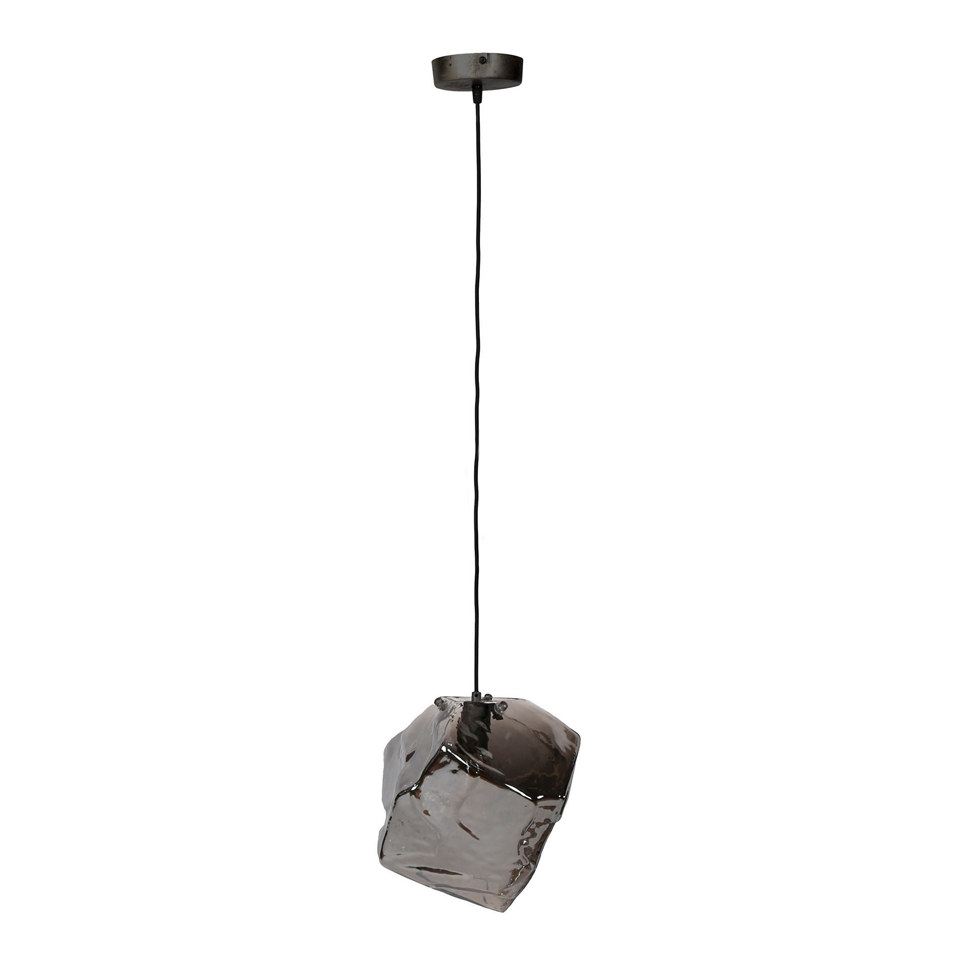 HÄNGELEUCHTE Rock Grau 28/28/150 cm - Grau, Metall (28/28/150cm) - Hoyz Collection
