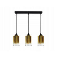 PENDELLEUCHTE GRAF - Transparent/Goldfarben, Glas/Metall (10/65/80cm) - kiki design