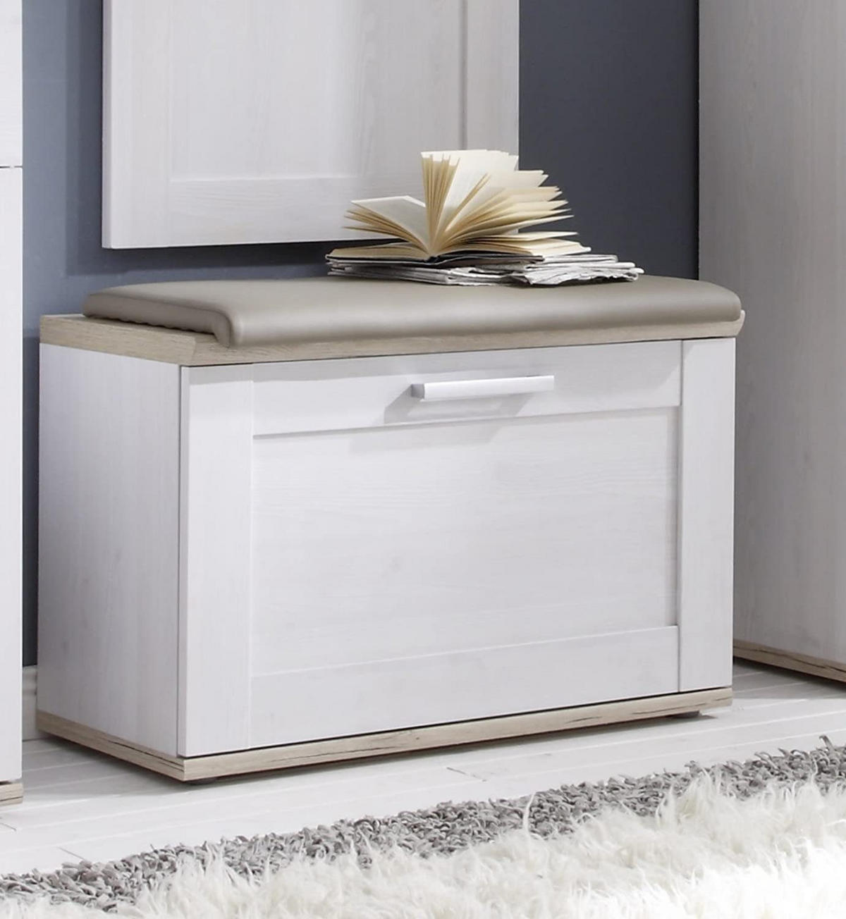 GARDEROBE 5-teilig in 248/201/39 cm - Weiß, Holz (248/201/39cm) - moebel dich auf