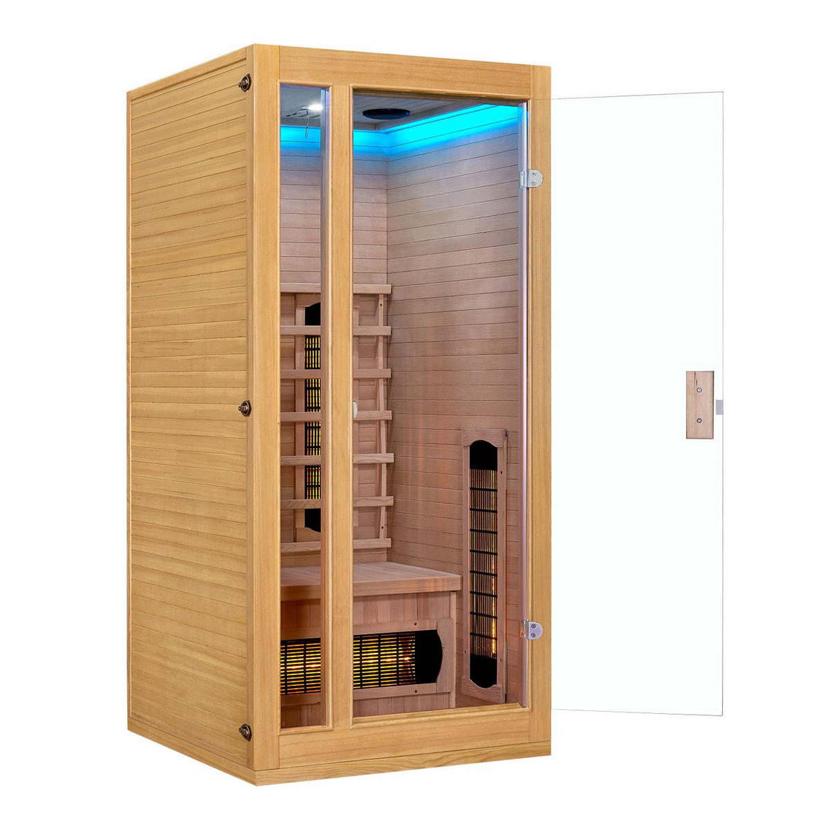 INFRAROTKABINE Nyborg S90V mit Vollspektrumstrahlern - Naturfarben, Holz (90/190/90cm) - Artsauna