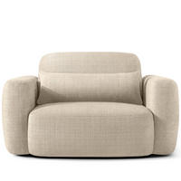 SESSEL ELOSA - Creme, Holz/Textil (145/85/115cm) - KONSIMO®