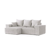 ROHOVÁ SEDAČKA SENSO, textil, Šedá - šedá/černá, dřevo/kompozitní dřevo (255/148cm) - AltaBeds
