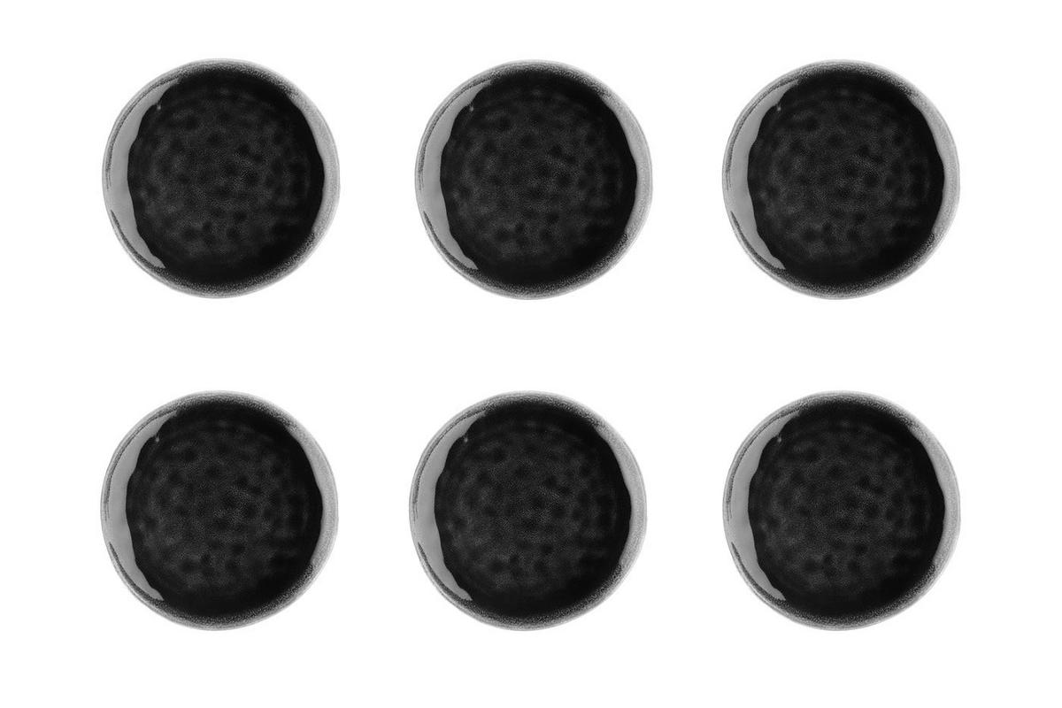 TELLER Moon Ø21cm - 6er-Set -Tintenfarben - Schwarz, Keramik (21cm) - Björn