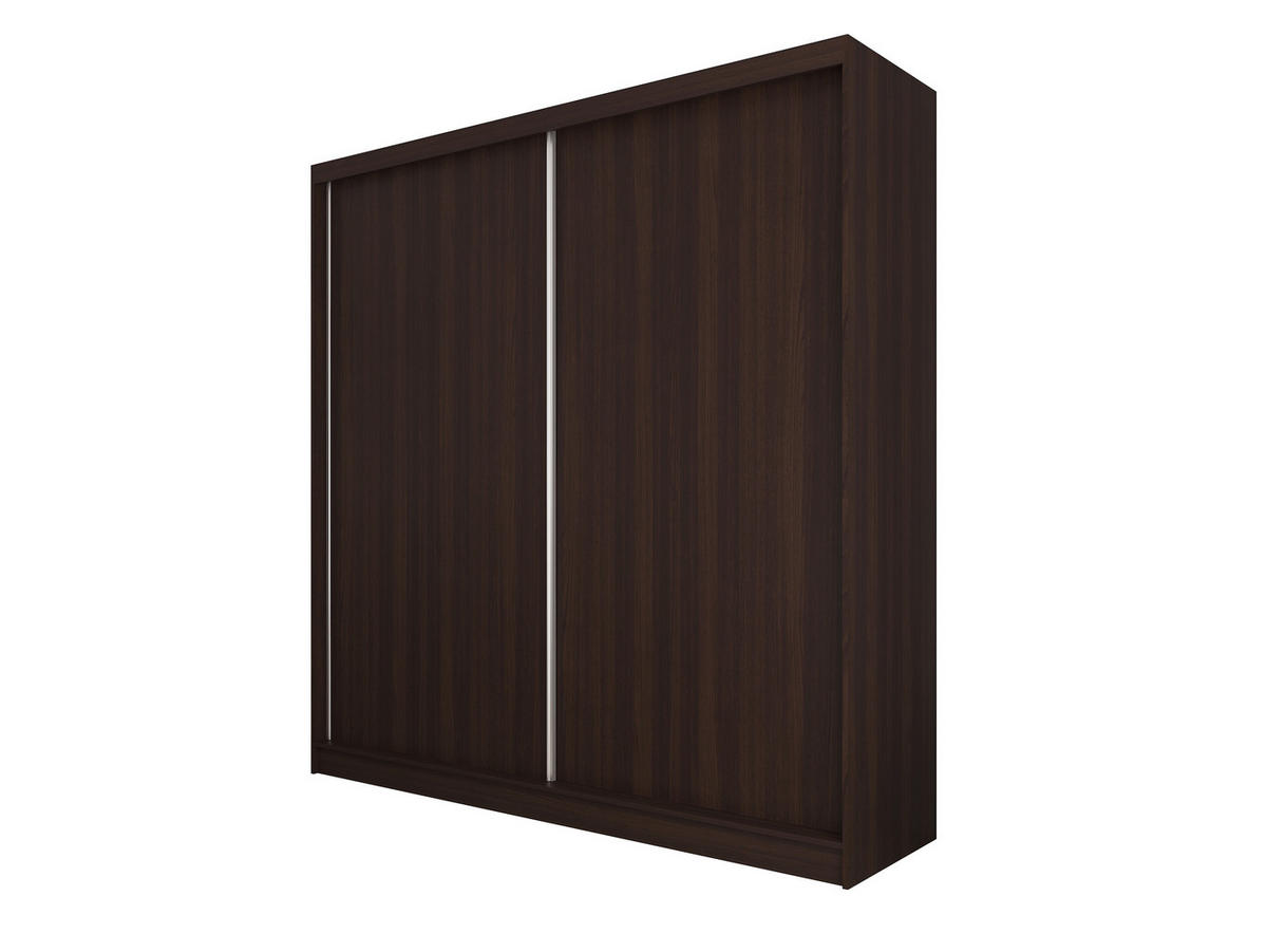 SCHWEBETÜRENSCHRANK SOFIA 200/216/61 cm 2-türig Wengefarben - Wengefarben, Holzwerkstoff (200/216/61cm) - MASSENO