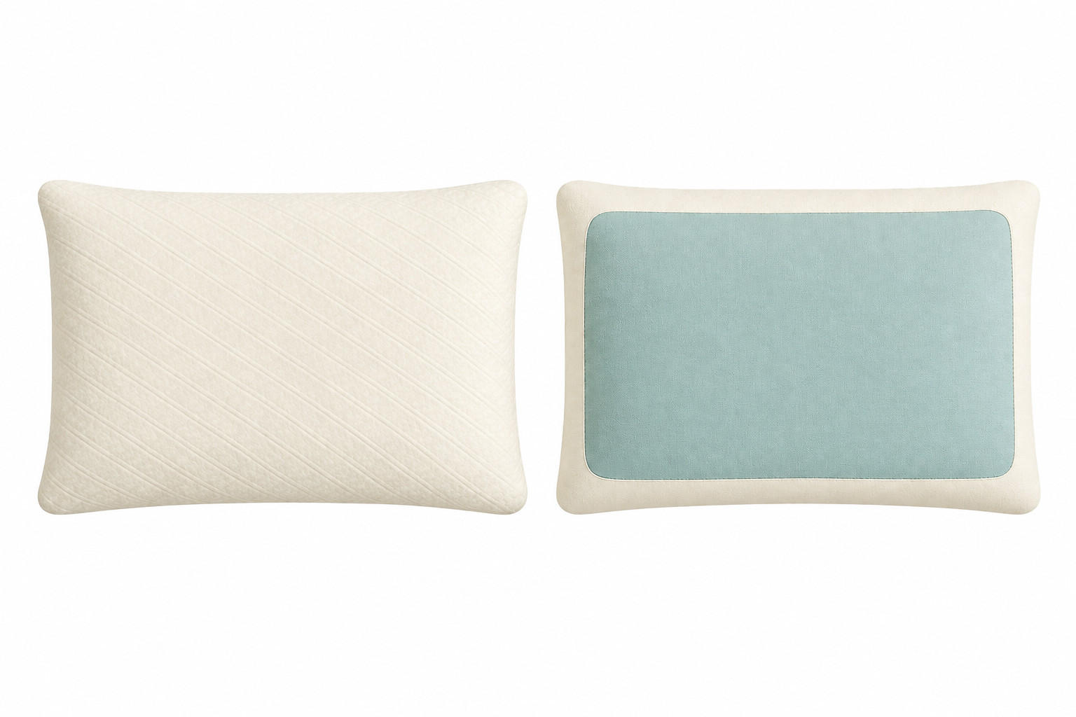 KISSEN Memory-Gel-Schaum 40x60x12cm - Weiß, Textil (60/40cm) - OBB