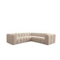 ECKSOFA Solvie Xs In Tiffani - Beige, Holzwerkstoff/Textil (270/270cm) - Fun Möbel