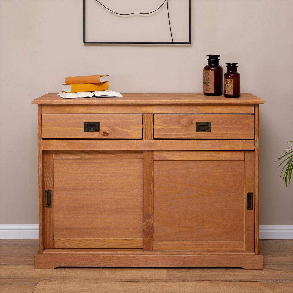 KOMMODE SAVONA - Braun, Holz (110/84/46cm) - IDIMEX