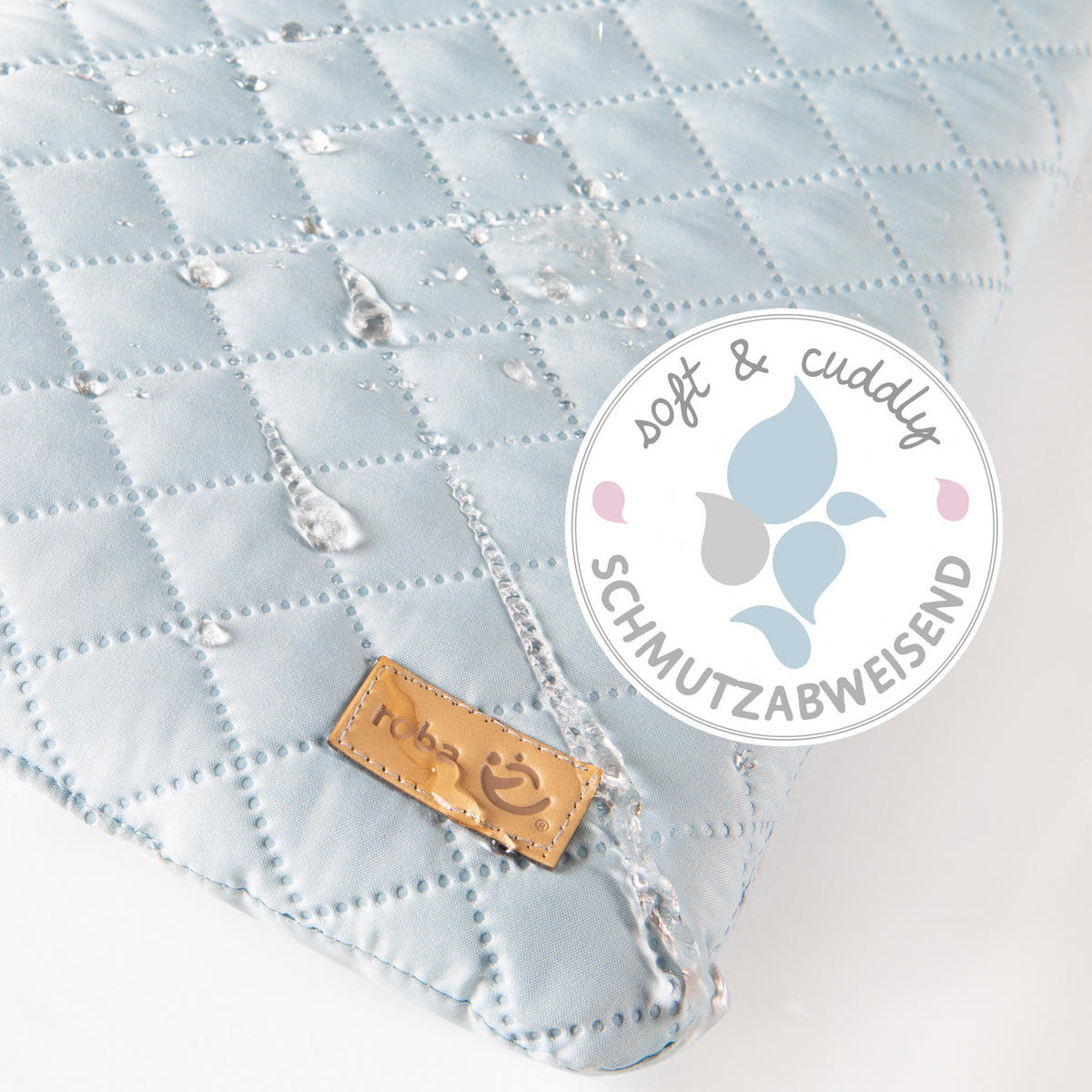 WICKELAUFLAGE roba Style türkis - Hellblau, Textil (85/75cm) - Roba