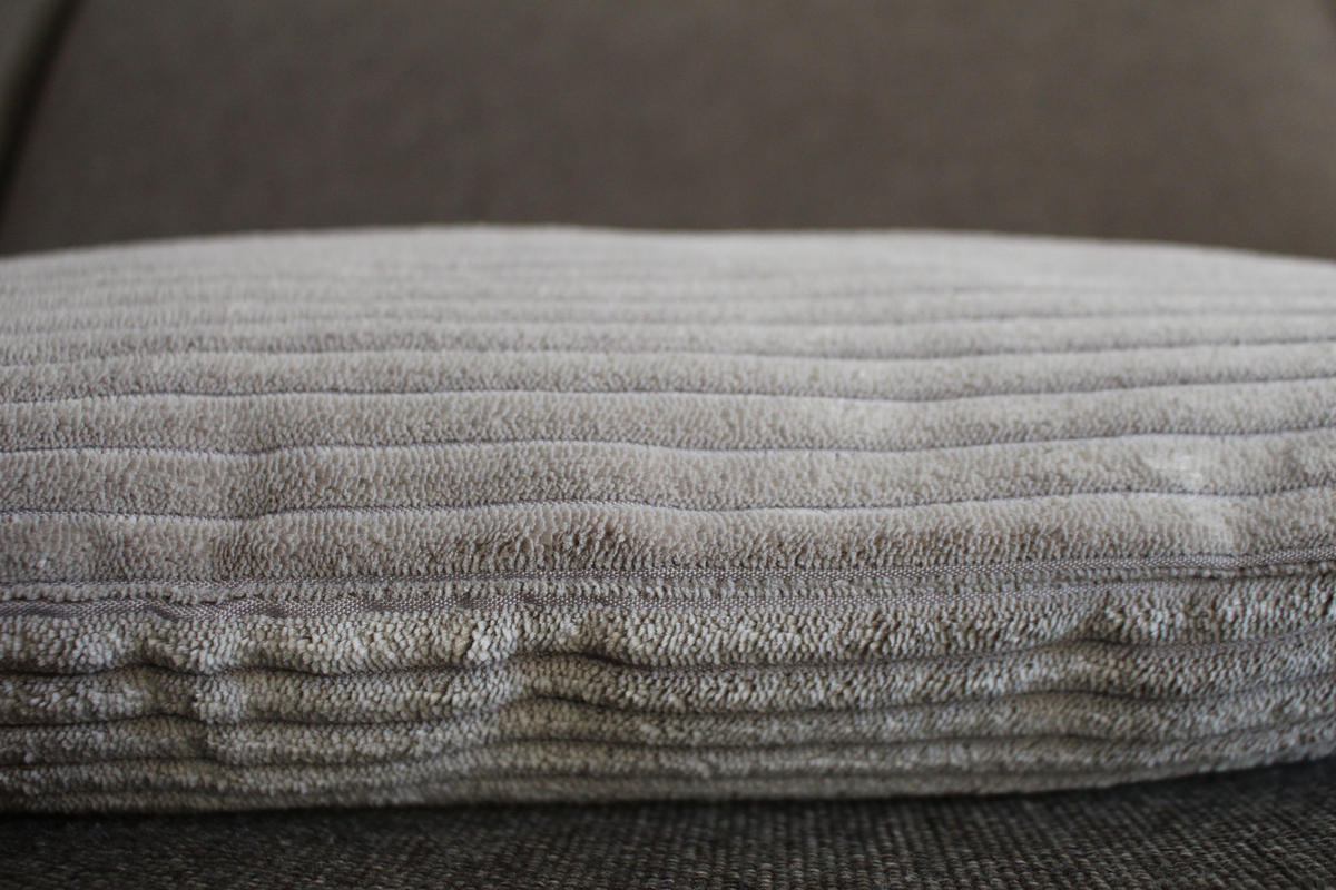 KISSENHÜLLE Shara Cord Look grau - Grau, Textil (45/45cm) - Magma Heimtexx