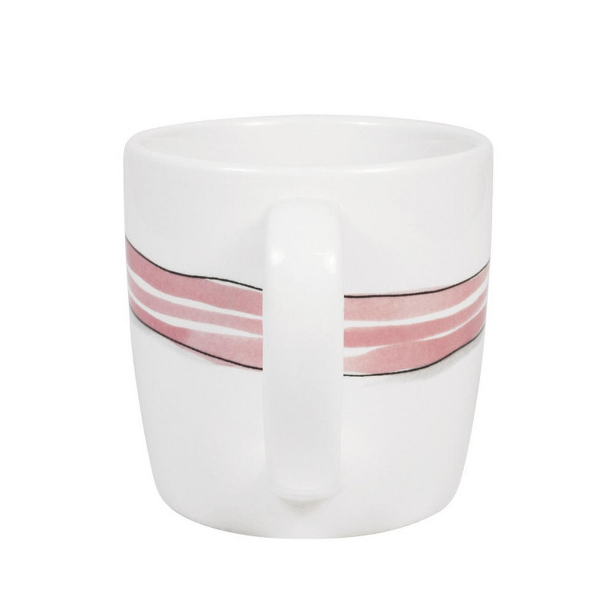 CAPPUCCINO-BECHER Pink Bow in Rosa - 500 ml - Multicolor, Keramik (0.5L) - Blond Amsterdam