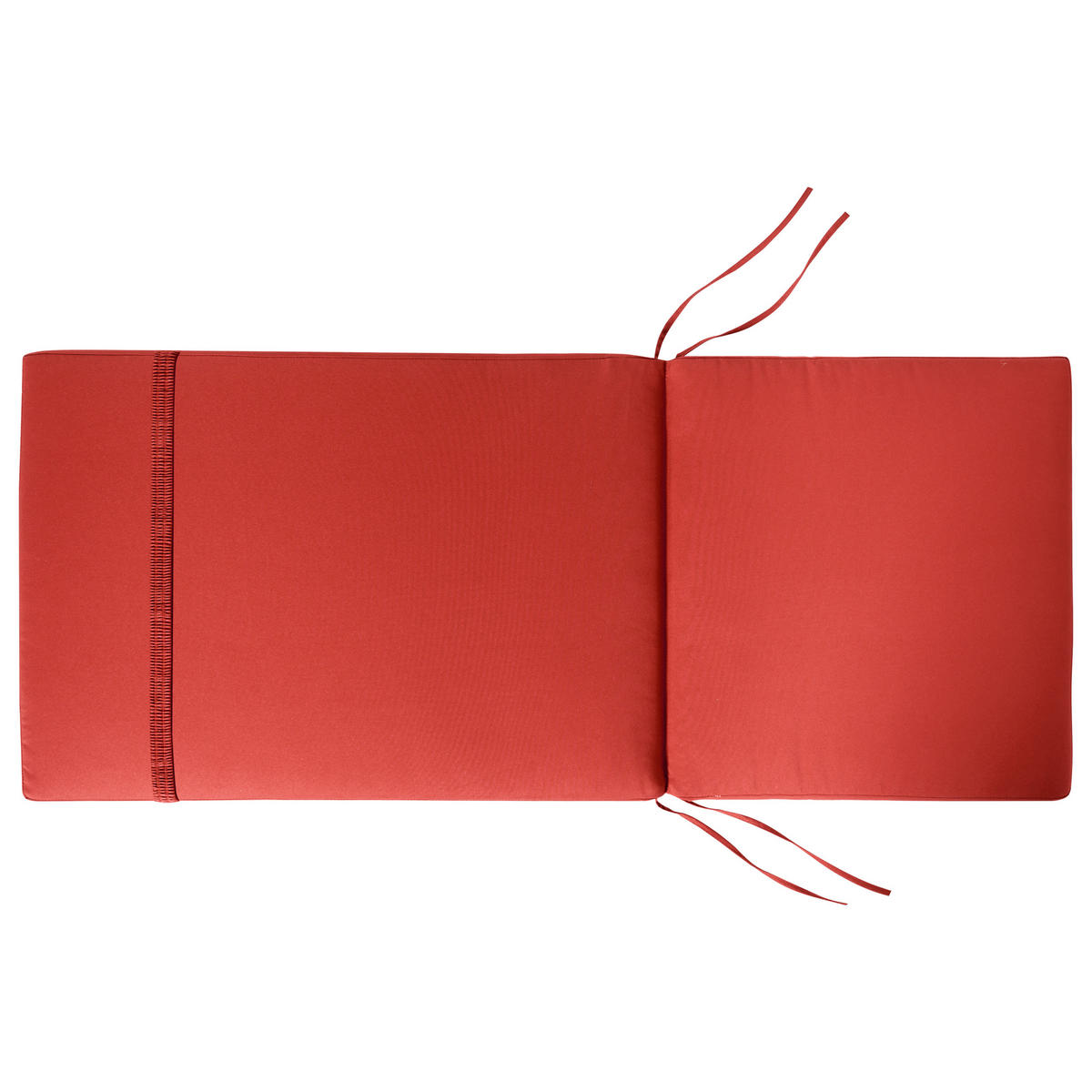 Sitzauflagen 2er-Set Rot 50/45 cm Java/Amantea Premium - Rot, Textil (71/71/50cm) - Beliani