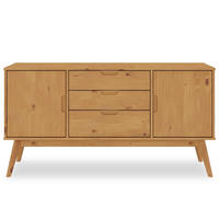SIDEBOARD TIVOLI - Braun, Holz (145/75/45cm) - IDIMEX