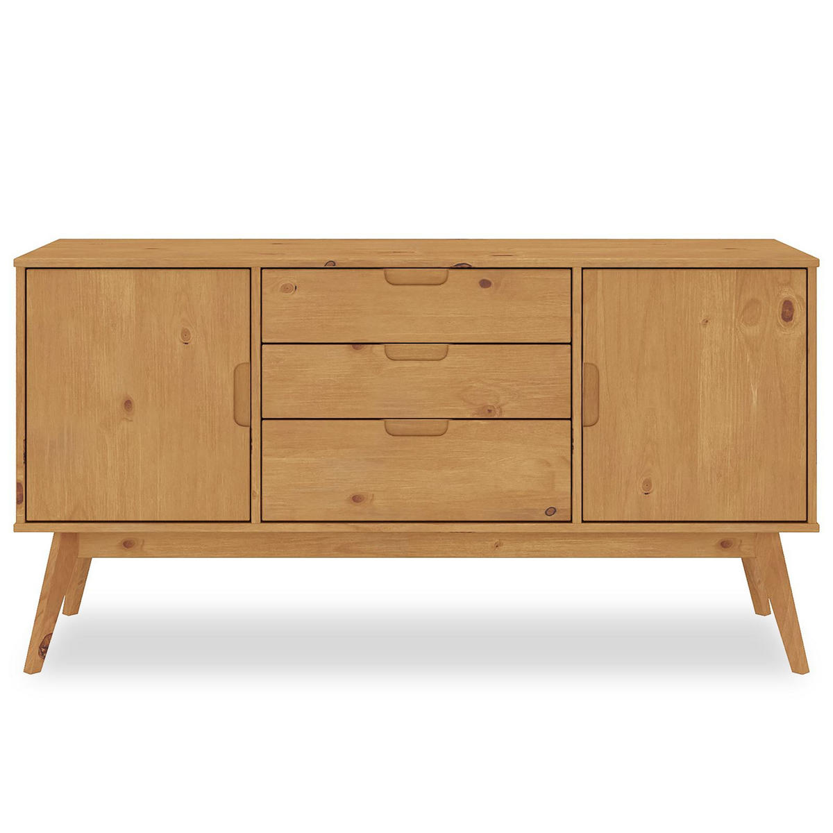 SIDEBOARD TIVOLI - Braun, Holz (145/75/45cm) - IDIMEX