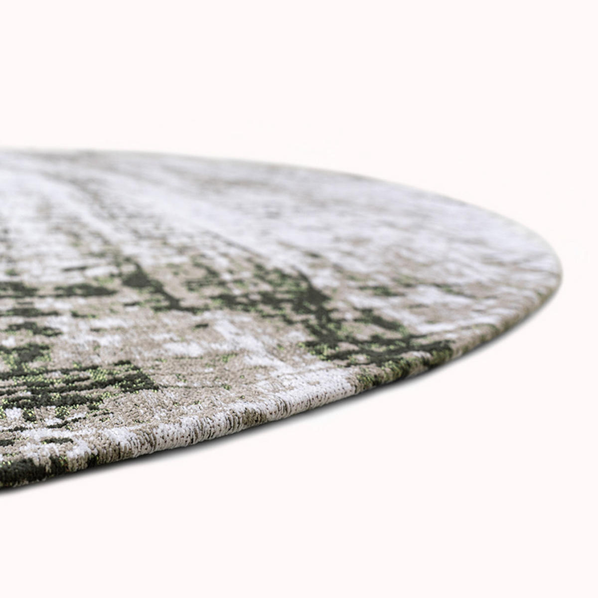 TEPPICH Central Green Mad Men Griff 240/240 cm - Grün, Kunststoff/Textil (240/240cm) - Louis De Poortere