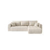 ECKSOFA mit Schlaffunktion MILO R Monolith 02 Rechts - Beige, Textil (280/175cm) - Bedante